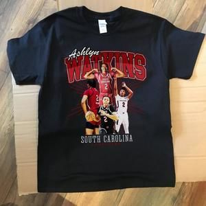 Ashlyn Watkins - South Carolina Gamecocks - Unisex Black T-Shirt